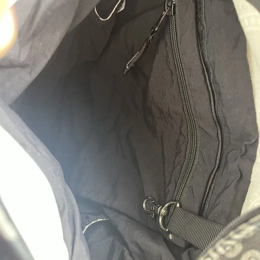 Petunia Pickle Bottom Diaper Bag Backpack Gray & Black, fold out changing